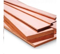 Шина медная АО КЗОЦМ ШМТ 3x25x1000 мм 1 шт Ш.3.25.1000