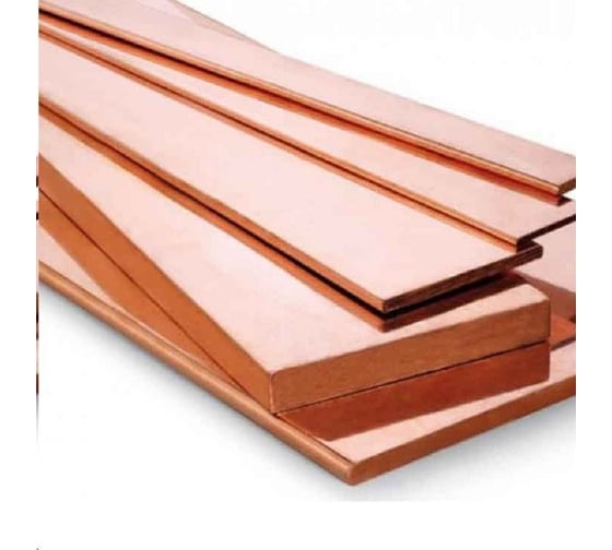 Шина медная АО КЗОЦМ ШМТ 5x25x250 мм 1 шт Ш.5.25.250 1