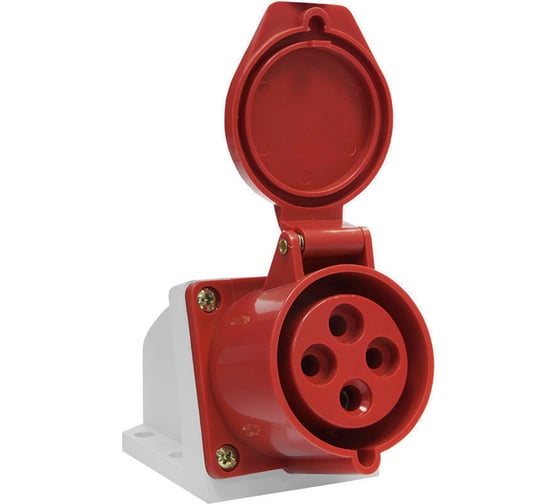 Розетка стационарная Texenergo 124 ОУ 3Р+PE 32А 380В IP44 SE124-032Q 1