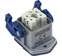 Розетка Emas для панели 5 полюсов, 10А,250 В EBM05PM41