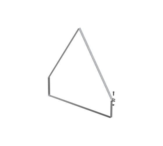 Хомут двускатной крышки лотка универсальный OSTEC 600x80, толщина 1 мм, Сендзимир цинк ХДКУ-600х80-1,0-СЦ 1