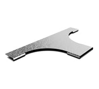 Крышка к ответвителю горизонтальному плавному OSTEC 150, толщина 0,7 мм, Сендзимир цинк КОГП-150-0,7-R100-СЦ