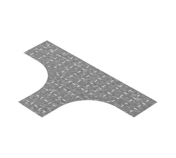 Донная вставка OSTEC для тройника для лотков НЛО 500 мм радиус 600 мм, толщина 1 мм, Сендзимир цинк ДВТЛНЛО-500-1,0-R600-СЦ 1