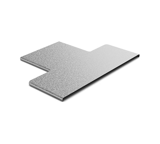 Крышка к переходу прямому центральному OSTEC 200x150, толщина 0,7 мм, Сендзимир цинк КРПЦ-200х150-0,7-СЦ 1