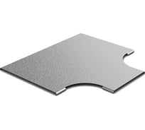 Крышка к переходу Т-образному плавному OSTEC 200x100, толщина 0,7 мм, Сендзимир цинк КПТП-200х100-0,7-СЦ