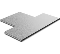 Крышка к переходу прямому центральному OSTEC 400x200, толщина 0,7 мм, Сендзимир цинк КРПЦ-400х200-0,7-СЦ