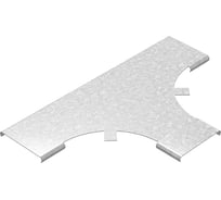 Крышка к Т-отводу плавному универсальному OSTEC к лотку 600, толщина 1,5 мм, Сендзимир цинк КТТРП-600-1,5-R100-СЦ