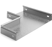 Переход прямой правый OSTEC 400x100x80, толщина 0,7 мм, Сендзимир цинк ППП-400х100х80-0,7-СЦ