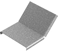 Крышка к угловому соединителю внутреннему OSTEC 45 градусов, к лотку 200x50, толщина 1,0 мм, Сендзимир цинк КУСВНР45-200х50-1,0-СЦ