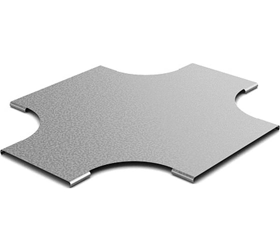 Крышка к переходу крестообразному плавному OSTEC 150x100, толщина 0,7 мм, Сендзимир цинк КПХП-150х100-0,7-СЦ 1