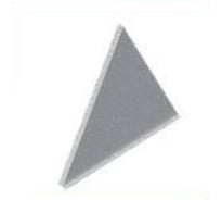 Заглушка крышки двускатной OSTEC для лестничного лотка ЛКР шириной 300 мм, толщина 1,0 мм, Сендзимир цинк ЗКДЛКР-300-1,0-СЦ