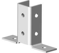 Угловой соединитель 3 профилей OSTEC 2D, толщина 4.0 мм, гальван. цинк УС-3х2D-4,0-ЭЦ