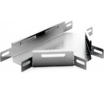 Угловой соединитель Т-образный к лотку OSTEC 100x80, толщина 1.0 мм, Сендзимир цинк УСТ-100х80-1,0-СЦ