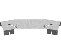 Крышка к повороту горизонтальному регулируемому к лотку OSTEC 100, толщина 1.0 мм, Сендзимир цинк КПГР-100-1,0-СЦ