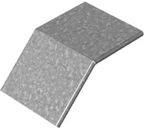 Крышка к угловому соединителю внешнему 45 град. к лотку OSTEC 600x50, толщина 1.0 мм, Сендзимир цинк КУСВР45-600х50-1,0-СЦ