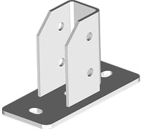 Опора OSTEC для СТРАТ профиля 41х(21-62), толщина 4,0 (пятка - 6,0мм), гальван. цинк ОП-41х21-62-4,0-ЭЦ
