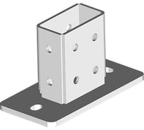 Опора OSTEC для СТРАТ профиля 41x82, толщина 4,0 (пятка - 8,0мм), гальван. цинк ОП-41х82-4,0-ЭЦ
