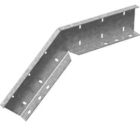 Вертикальный соединитель OSTEC внешний 45 градусов для лестничного лотка ЛКР высотой 160 мм, толщина 2,5 мм, Сендзимир цинк ВСВЛКР45-160-2,5-СЦ