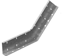 Вертикальный соединитель OSTEC внутренний 45 градусов для лестничного лотка ЛКР высотой 160 мм, толщина 2,5 мм, Сендзимир цинк ВСВНЛКР45-160-2,5-СЦ