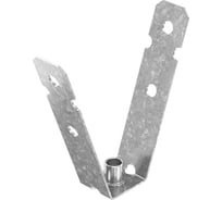 Крепление к потолку и профнастилу OSTEC 180 мм М8, толщина 1,5 мм, Сендзимир цинк КПП-18М8-1,5-СЦ