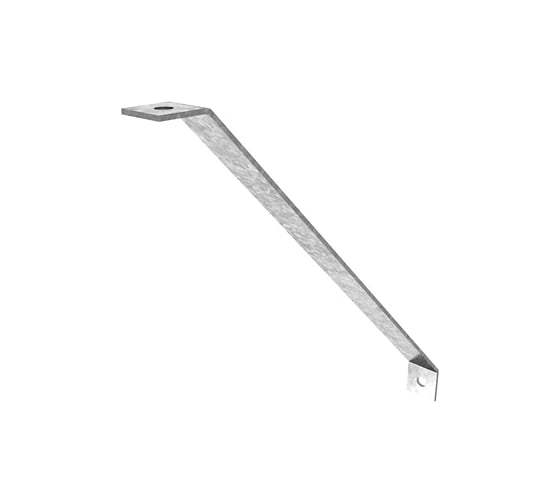 Укосина OSTEC для консоли СТРАТ 400 мм, толщина 4 мм, гальван. цинк УКК-400-4,0-ЭЦ 1