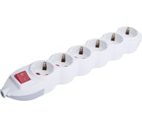 Колодка MONO ELECTRIC Orion, 6 гнезд, с заземлением, с выключателем 150-011000-610