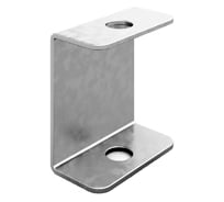 Кронштейн потолочный OSTEC С-образный, толщина 2 мм, Сендзимир цинк КППЛС-2,0-СЦ