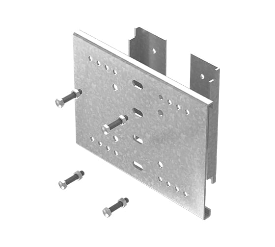 Крепление к двутавру OSTEC 12, 20, 30, 45, толщина 3 мм, Сендзимир цинк КДВ-2-3,0-СЦ 1