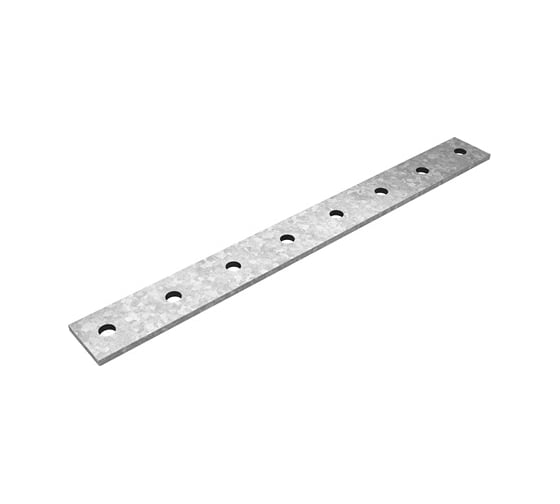 Пластина OSTEC 8 отверстий для СТРАТ профиля, толщина 5,0 мм, гальванический цинк ПЛ-8-5,0-ЭЦ 1