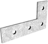 Пластина OSTEC L-образная №4, удлиненная для СТРАТ профиля, толщина 5,0 мм, гальванический цинк ПЛL-4-5,0-ЭЦ