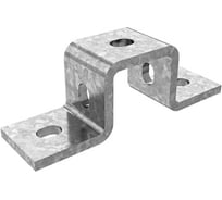 Скоба OSTEC прямоугольная для СТРАТ-профиля 41x41 мм, толщина 6,0 мм, гальванический цинк СКП-41х41-6,0-ЭЦ