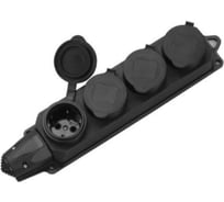 Розетка 4-местная ЕТР с защитными крышками, каучуковая, 230В, 16A, IP44 77609