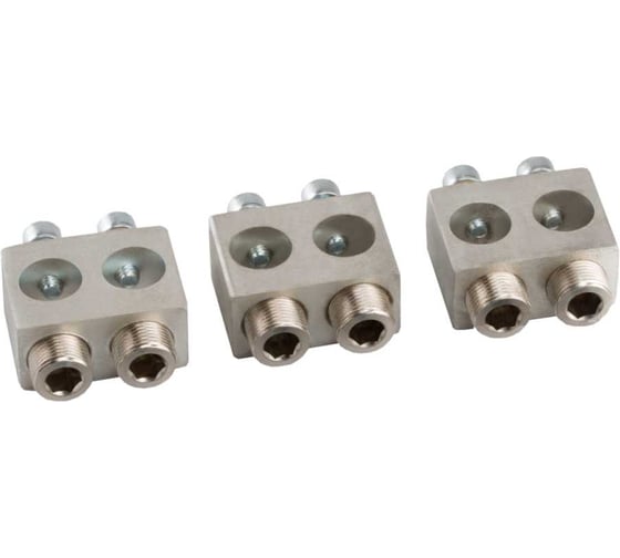 Комплект зажимов КЭАЗ 2x185 кв мм, ВА57-39/ВА51-39-УХЛ3, 3 шт, винт M20-S8 347528 1