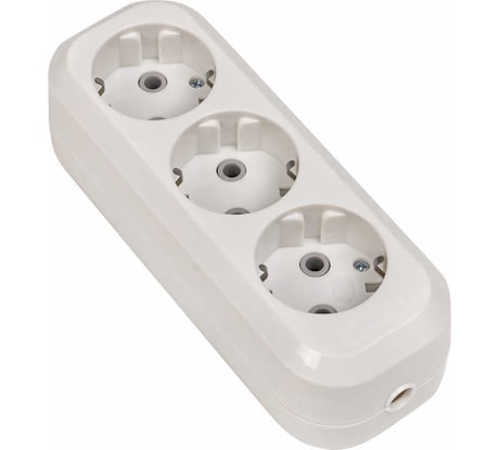 Колодка EKF на 3 гнезда с/з 16А Эксперт AKB16-3