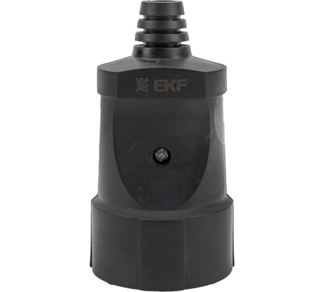 Штепсельное гнездо EKF с заземлением черное ПВХ 16A 250B ASGO16-30