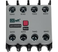 Приставка контактная лицевой установки Dekraft ПК-03, 3НО+1НЗ, 10 А, IP20, 24106DEK, 6 шт, 4610007506076