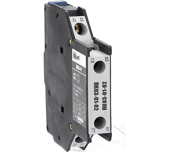 Контактная приставка Dekraft ПК-03 (10 А, 2НЗ, IP20, 4 шт) 24110DEK 4610007506175