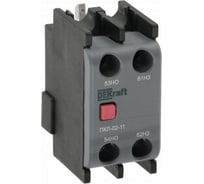 Приставка контактная лицевой установки Dekraft ПКЛ-02, 1НО+1НЗ, 22170DEK, 10 шт, 4680409055359