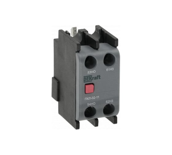 Приставка контактная лицевой установки Dekraft 2НО ПКЛ-02 22171DEK 10 шт 4680409055373 1