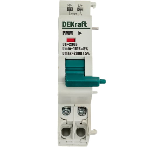 Расцепитель максимального-минимального напряжения Dekraft РММ101 280В-161В 18106DEK 10 шт 4650070554147 1