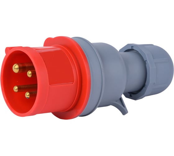 Вилка переносная DEKraft 3Р+РЕ 32А 380В IP44 ВП-103 26103DEK 10 шт 4680409049587 1