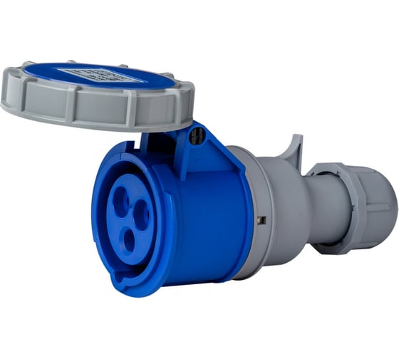 Розетка переносная Dekraft 2Р+РЕ 32А 220В IP67 РП-103 26137DEK 10 шт 4680409050026 1