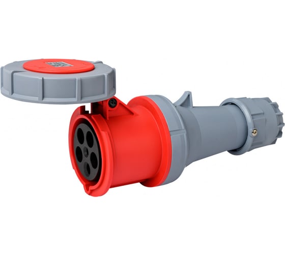 Розетка переносная Dekraft РП-103, 3Р+PE+N, 63 A, 380 B, IP67, 2 шт, 26146DEK, 4680409050200