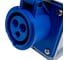 Розетка стационарная Dekraft 2Р+РЕ 16А 220В IP67 РС-103 26196DEK 10 шт 4680409050668 4
