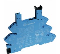 Розетка Finder для реле 34.51 с пружинными зажимами, 6А /= 12-24В AC/DC, 93510024