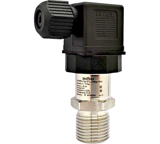Преобразователь давления малогабаритный ЭКО-М Экомера 0...16 бар G1/2 Э-ПД-МГ-16-G 1