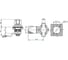 Замок ручка-бабочка Русские замки RZR 062-8 полиамид, 5 шт 0069 3