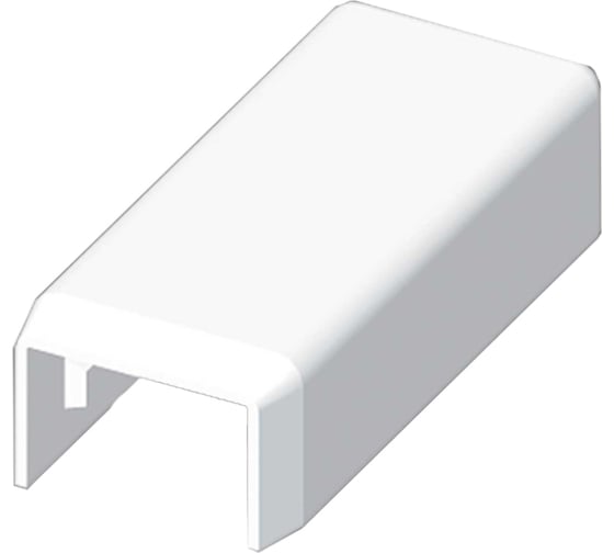 Заглушка KOPOS LV 18X13 цвет белый, комплект 10 штук 8731_HB 1
