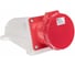 Розетка стационарная наружная EKF 134 3Р+РЕ 63А 380В IP67 ps-134-63-380 1