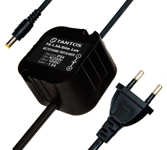 Источник вторичного электропитания Tantos TS-1,5A-Slim Lux 12В, 1.5А, 43х45х27 мм 00-00113596 1